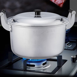 Aluminum Soup Pot Large Capacity Double Handle Deepened Thickened Versatile Household Stew Pot Gas Cookware - Product Image 1