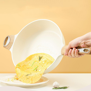 High Quality Ceramic Nonstick Die <b>Cast</b> Aluminium Bakelite Handle Oven Safe Eco-Friendly 4-5L Capacity Gas & Induction Frying <b>Pan</b> - Product Image 4