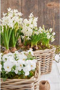 Phong cách tự nhiên mây <span class=keywords><strong>wicker</strong></span> Hộp trồng với lót nhựa - Product Image 6