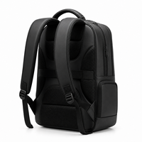 Grand sac à dos solaire noir extensible avec sangles à double boucle et poches latérales pour le transport en avion