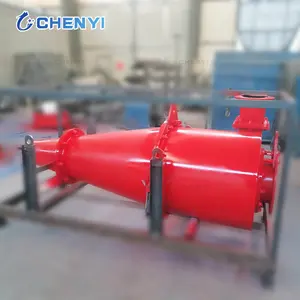 Dense heavy medium separator cyclone lined by alumina or SISIC for sludge and mud sands washing