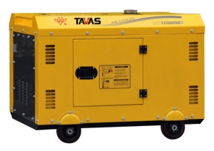 Generatore Diesel Portatile Silenzioso TAVAS 10KW 12KVA Trifase Raffreddato ad Aria con Avviamento Elettrico e Ruote Personalizzazione del Marchio - Product Image 4