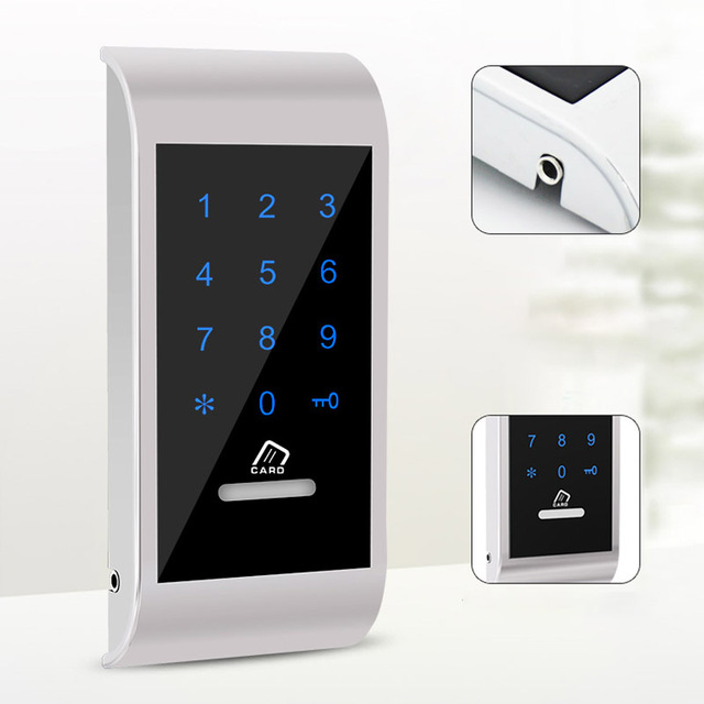 Private Mode Touch Keypad Digital Drawer Lock RFID File Cabinet Electronic Lock with Free Bracelet