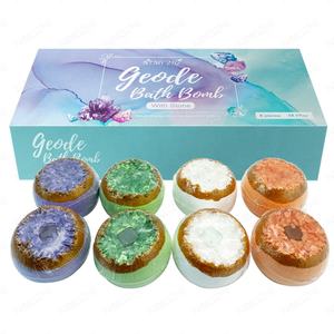 Geode Bath Bombs Juego de bombas de <span class=keywords><strong>baño</strong></span> coloridas Regalos del Día de la madre para mamá Bomba de <span class=keywords><strong>baño</strong></span> <span class=keywords><strong>efervescente</strong></span> - Product Image 4
