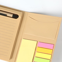 Bloc-notes adhésif en papier kraft, bloc-notes à déchirer, bloc-notes de bureau, logo personnalisé