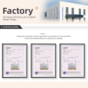 Изготовленные на заказ глиняные фишки для покера (14 г) для Техасского Холдема, прочные, экологичные, двухцветный дизайн, текст на краю, минимальный заказ 500 шт. - Product Image 4