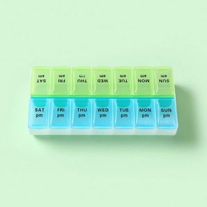 28 Compartments Weekly <b>Pill</b> <b>Organiser</b> Box Plastic Customizable Color & Logo - Product Image 4