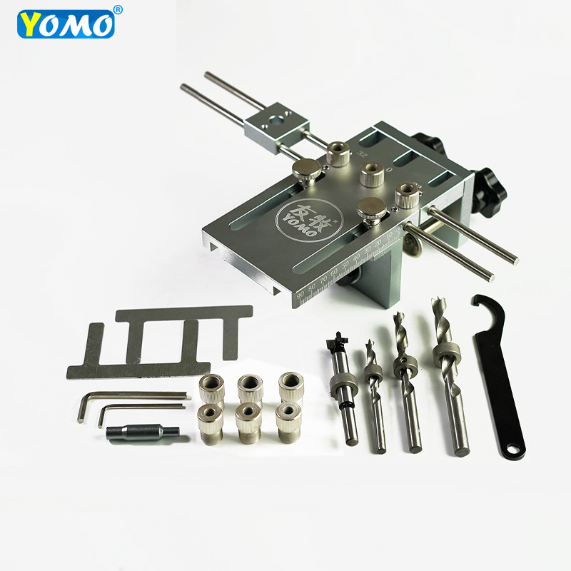 New extended wood dowel pin drilling jig  for Furniture Cabinet Connecting High Precision Dowelling Jigs Kit
