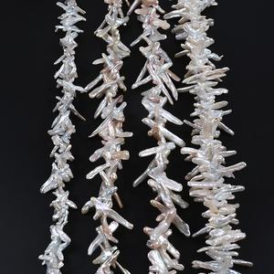 Großhandel natürliche weiße Süßwasser lose kreuzförmige Barock perlen Perlens trang - Product Image 6