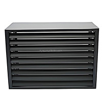 Garde persiennes anti-UV à dessus plat à quatre côtés personnalisé-pare-pluie dissipant la chaleur pour les unités extérieures AC.