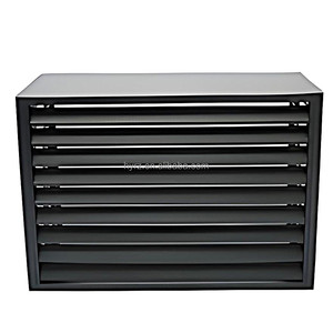 Tùy chỉnh bốn mặt phẳng-top uv-proof louvered Guard-Heat-dissipating mưa-shield cho <span class=keywords><strong>AC</strong></span> đơn vị ngoài trời. - Product Image 1