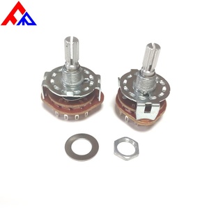 Interruptor de selección de alta estabilidad de 1 polo, 2 polos, 2/3/4/5/6/7/8/9/10/11/12 posiciones e interruptor giratorio DC30V 0.5A 500V 1P6 - Product Image 5