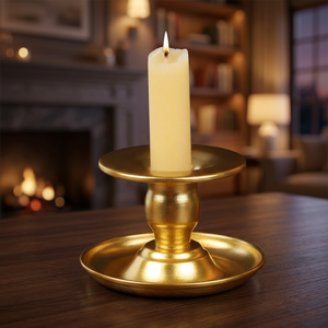 Candelabro Giratorio de Hierro Chapado en Oro de Lujo, 1 Color, Bandeja para Velas Aromáticas Románticas, Regalo Creativo de Navidad - Product Image 4
