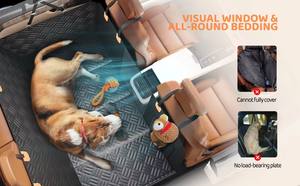 Nouveau design de housses de siège de voiture portables pour chiens Extension de siège arrière pour chiens et animaux de compagnie avec fond dur anti-rayures pour chien - Product Image 4