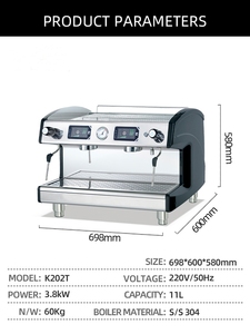 Máquina de Café Semiautomática Italiana Comercial al por Mayor K101t - Product Image 3