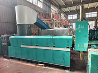 Granulateur à anneau d'eau à double étage avec alimentation par compactage automatique pour le recyclage de films plastiques PE PP