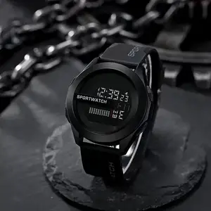 Yeni tasarım popüler spor saat su geçirmez kol saati Relogio Masculino erkek saat dijital eller izle