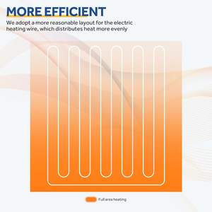 Cobertor elétrico de flanela com nervuras macias para Sherpa cobertor aquecido reversível com 10 configurações de calor - Product Image 6