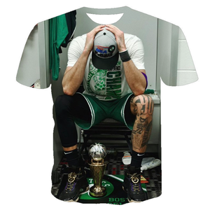 Livraison gratuite aux États-Unis, <span class=keywords><strong>maillot</strong></span> de basket-ball de la conférence est-amerique, MVP, 0, <span class=keywords><strong>maillot</strong></span> 3D, <span class=keywords><strong>Tatum</strong></span>, impression intégrale, <span class=keywords><strong>Celtics</strong></span>, n°. 7 Brown Casual Blank - Product Image 4