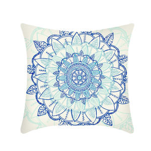 Mandala <span class=keywords><strong>de</strong></span> estilo nórdico, serie colorida, funda <span class=keywords><strong>de</strong></span> almohada cuadrada moderna para sofá cuadrado, patrón geométrico en blanco para uso doméstico o hotelero - Product Image 3