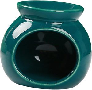 Vente en gros de petits brûleurs à cire élégants, brûleurs à huile de cire en céramique modernes pour bougies chauffe-plat, brûleurs d'encens pour la décoration de la maison - Product Image 2