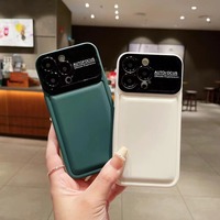 Étui de téléphone portable en cuir TPU couleur originale avec grande protection d'objectif pour iPhone 11 12 13 14 15 16 17 18 Pro Max