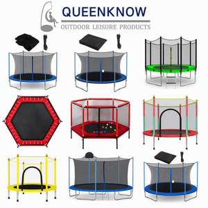Trampolino da Esterno per Bambini con Scala, Capacità 200kg, Rete di Sicurezza, <span class=keywords><strong>3</strong></span> Gambe a U, Attrezzatura per Esercizi di Salto in Famiglia - Product Image 6