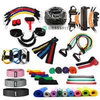 Kit de bandas de entrenamiento de resistencia, sin látex ni látex, personalizado, para saltar en cuclillas, suspensión, ejercicio, fuerza de velocidad