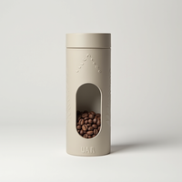 Conception en relief Tube d'emballage de café Conceptions personnalisées Tube de papier de carton cylindrique Emballage de thé Café Tube de papier rond Boîte