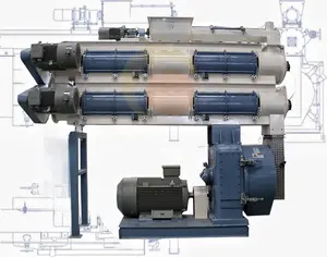 Giá bán buôn động vật Thức ăn viên Máy szlh350 gia cầm vòng Die PELLET máy thực phẩm động vật máy