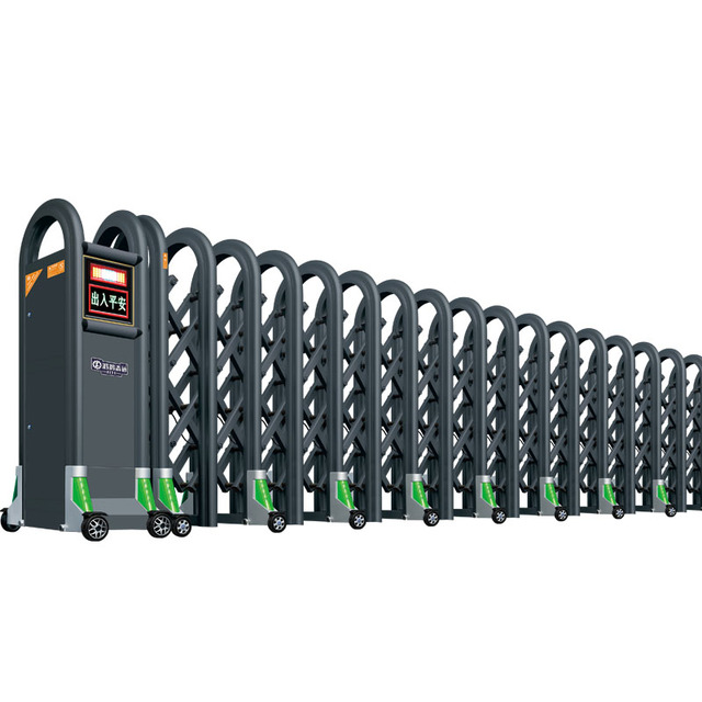 ZIYU Modern Automatic Sliding Folding Fence Gate Retractable Design Durable Security Powder Coated for Industrial