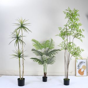 Arbre artificiel Dream Castle 150-160cm, plante verte décorative d'intérieur, grande taille, simulation pour la décoration de la maison et du bureau - Product Image 3
