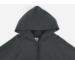 Sudaderas con Capucha Extra Grandes con Cierre y Logotipo Personalizado, 420 Gramos, Sudaderas con Capucha de Felpa de Algodón Grueso de Alta Calidad - Product Image 3