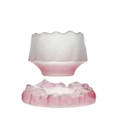 Tazze da tè e tazza da caffè Design in vetro trasparente di alta qualità omaggi in vetro Set di tazze da tè Kung Fu con martello smerigliato rosa con piattino