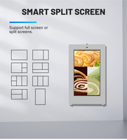 Pantalla Publicitaria Exterior Impermeable de 32 Pulgadas, Señalización Vertical de Pared Sin Pantalla Táctil, Cartel Digital Inteligente Portátil para Comercios