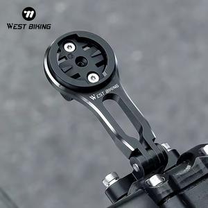 WEST BIKING Support de caméra d'ordinateur de vélo Support de guidon de vélo <span class=keywords><strong>VTT</strong></span> Support de vélo de route pour <span class=keywords><strong>Garmin</strong></span> Bryton Wahoo Igpsport Xoss - Product Image 1