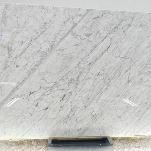 Dalles de marbre blanc Bianco Carrara italien de qualité supérieure, polies, pour carrelages et comptoirs intérieurs - Product Image 3