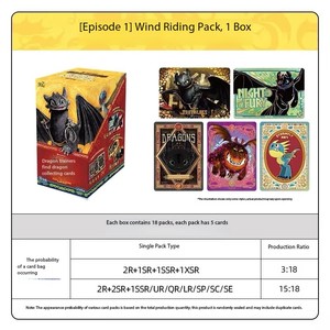 Jeu de cartes à collectionner Train Your <span class=keywords><strong>Dragon</strong></span> Blind Box, personnage d'anime, accessoires mignons, cadeau d'anniversaire, jouet en papier exquis Kp59 - Product Image 5