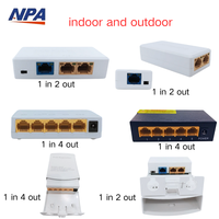 Fábrica 3 5 puertos Interior Exterior Gigabit 1 en 2 salidas Poe extensor y 1 en 4 salidas 10/100Mb Poe repetidor fabricante en stock