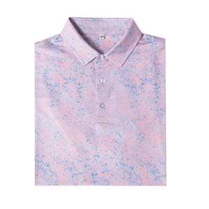 เสื้อโปโลพิมพ์ลายสีม่วงสำหรับผู้ชาย แบรนด์ส่วนตัว เนื้อผ้าเรียบง่าย เหมาะสำหรับร้านค้าปลีก โปรช็อป และชุดยูนิฟอร์มคลับ - Product Image 4