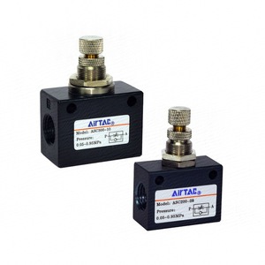 Válvula de aguja Airtac ASC300-10 ASC200-08, válvula de control de gas 0.05-0.95Mpa, tamaño de puerto de 1/4 pulgada - Product Image 1