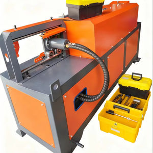 Hoge snelheid automatische wapeningstaalstaaf spoel draadricht- en snijmachine met servomotor - Product Image 1