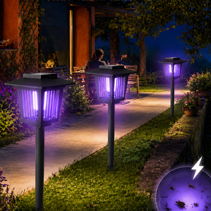 <span class=keywords><strong>Lampe</strong></span> <span class=keywords><strong>anti</strong></span>-moustiques LED solaire étanche pour extérieur, tue-insectes, éclairage de jardin à piquet pour cour, villa, lutte antiparasitaire - Product Image 4