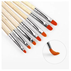 7Pcs/Set Nylon Hair UV Gel Acrylic Nail Art Builder <b>Brush</b> Pen Drawing Pens For Nail Design Nail Supplies For Professionals - Product Image 3