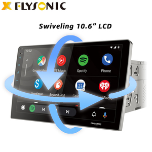 Đôi DIN phổ Auto <span class=keywords><strong>DVD</strong></span> <span class=keywords><strong>Player</strong></span> USB MP3 MP5 âm thanh 10.6 inch đài phát thanh xoay Stereo Màn hình cảm ứng DSP Apple Carplay xe chơi - Product Image 3