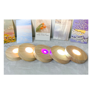 Nhà Máy bán hàng trực tiếp của vòng gỗ rắn ánh sáng cơ sở nhỏ ánh sáng ban đêm Acrylic mô hình tùy chỉnh doanh nghiệp <span class=keywords><strong>USB</strong></span> ánh sáng ban đêm - Product Image 2