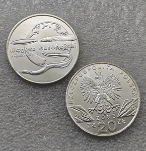 1995-2003 Polandia 20 Zl Koin Hewan Dunia Gaya Antik Koin Peringatan, Hadiah, Dekorasi Rumah - Product Image 5