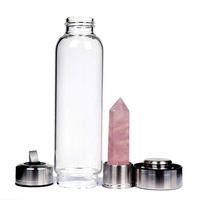 Bouteille d'eau en Quartz naturel de guérison, décoration de la maison, cadeau de saint-valentin, vente en gros