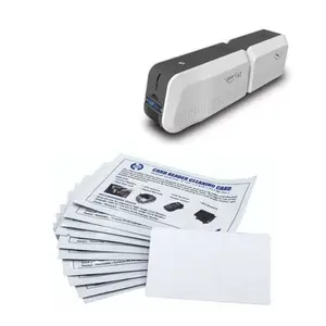 50 Cards/Box Cr80 Zxp8 Id Idp Smart Printer Magnetic Head Card Reader Cleaning Card For Atm