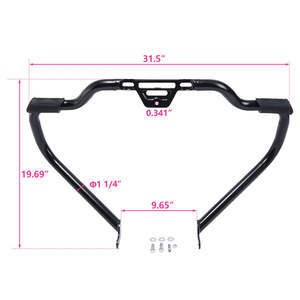 Barra Protectora de Motor TCMT Mustache para Harley Softail Heritage Classic FLHC 2018-19 XF2906B17-MB - Product Image 4